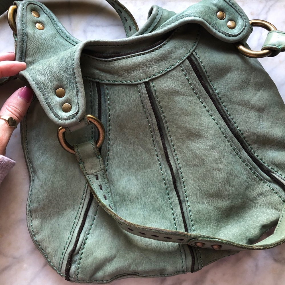 LUCKY Brand Buttery Soft Mint Green Leather Bag
